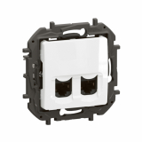 LEGRAND - NOWE NILOE - GNIAZDO 2 X RJ45 KAT. 6A STP BIAŁE - NP4335WH
