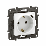 LEGRAND - NOWE NILOE - GNIAZDO SCHUKO 2P+Z Z USB C Z PRZESŁONĄ ZACISKI AUTO BIAŁE - NP3312WH