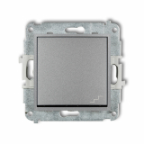 KARLIK - Mechanizm łącznika schodowego podtynkowy IP 20 / IP 44, 10AX 250V~ ICON srebrny metalik - 7IWP-3