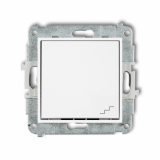 KARLIK - Mechanizm łącznika schodowego podtynkowy IP 20 / IP 44, 10AX 250V~ MINI biały mat - 25MWP-3
