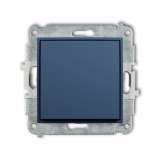 KARLIK - Mechanizm łącznika jednobiegunowego podtynkowy IP 20 / IP 44, 10AX 250V~ ICON navy blue - 64IWP-1