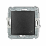 KARLIK - Mechanizm łącznika schodowego podtynkowy IP 20 / IP 44, 10AX 250V~ MINI grafitowy - 11MWP-3