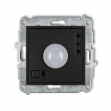KARLIK - Mechanizm elektronicznego czujnika ruchu podtynkowy IP 20, 230V~ 50Hz; 3200W MINI czarny mat - 12MCR-1
