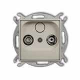 KARLIK - Mechanizm gniazda abonenckiego RTV końcowego 2dB podtynkowy IP 20 MINI taupe - 60MG2K