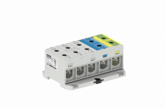 MOREK - Złączka OTL95-5x szary,niebieski, żó/ziel 5x1xAl/Cu 6–95 mm2 1000V AC/1500V DC Zacisk uniwersalny  - MAA5095A10