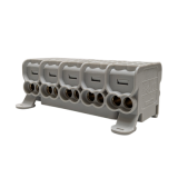 MOREK - Blok dystrybucyjny - rozdzielczy HLAK 25 5P szary 2xAl/Cu 25mm2+16mm2 1000VAC/1500VDC - MAG5255A00