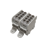 MOREK - Blok dystrybucyjny - rozdzielczy HLAK 25 2P szary 2xAl/Cu 25mm2+16mm2 1000VAC/1500VDC - MAG2252A00