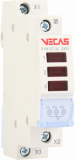 KKLN - Lampka sygnalizacyjna 3 LED czerwona 230V AC 1P - VCS-SVN127-3L-R-1P