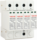 KKLN - Ogranicznik przepięć T1T2 (B+C) 275V AC 12,5kA 1,5kV 4P - VCS-VCT-T1T2-AC-12.5-4P
