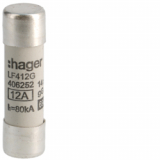HAGER - WKŁADKA BEZPIECZNIKOWA 14X51MM 12A GG ZWŁOCZNA - LF412G