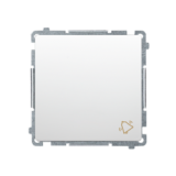 KONTAKT SIMON - ŁĄCZNIK ZWIERNY DZWONEK 10AX 250V BIAŁY BASIC - BMD1.01/11