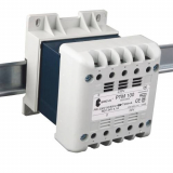 BREVE - TRANSFORMATOR JEDNOFAZOWY IP21 NA SZYNĘ TH-37 PTM 120VA 230/ 24V - 16024-9929