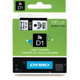 DYMO - TAŚMA D1 CZARNY NA BIAŁYM 6MM x 7MB - S0720780