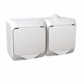 SCHNEIDER ELECTRIC - GNIAZDO PODWÓJNE BIAŁE CEDAR PLUS - WDE000522