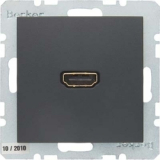 HAGER - GNIAZDO HDMI ANTRACYT MAT B.KWADRAT/B.3/B.7 - 3315421606