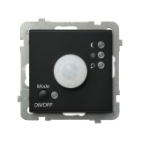 OSPEL - ELEKTRONICZNY CZUJNIK RUCHU BEZ RAMKI CZARNY METALIK SONATA - ŁP-16R/m/33