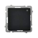 OSPEL - ŁĄCZNIK KRZYŻOWY ZACISKI AUTOMATYCZNE 16AX 250V IP20 CZARNY METALIK SONATA - ŁP-4R/m/33