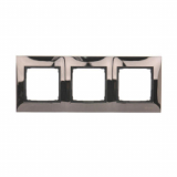 KONTAKT SIMON - RAMKA POTRÓJNA METALOWA IP20/IP44 CIEMNY STALOWY SIMON 54 - DR3/67