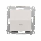 KONTAKT SIMON - Łącznik jednobiegunowy z sygnalizacją załączenia LED (moduł) 10AX, 250V~, szybkozłącza; biały - DW1ZL.01/11