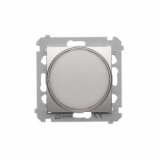 KONTAKT SIMON - Sygnalizator świetlny LED – światło białe (moduł) 230V~; srebrny mat - DSS1.01/43