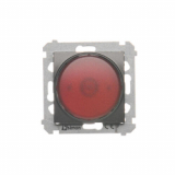 KONTAKT SIMON - Sygnalizator świetlny LED – światło czerwone (moduł) 230V~; antracyt - DSS2.01/48