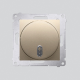 KONTAKT SIMON - Dzwonek elektroniczny (moduł) 230V~; złoty mat - DDS1.01/44