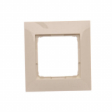 KONTAKT SIMON - Ramka 1-krotna PREMIUM do puszek karton-gips IP20 / IP44; kremowy - DRK1/41