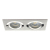 KANLUX - OPRAWKA SUFITOWA PUNKTOWA 2 X MR16 GX5,3 MAX 50 ALUMINIUM SEIDY CT-DTL250-AL - 18282