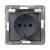 OSPEL - GNIAZDOPOJDYNCZE Z UZIEMIENIEM SCHUKO IP-44 ECRU IMPRESJA - GPH-1YS/m/27/d