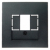 HAGER - ELEMENT CENTRALNY DO GNIAZDA TAE I GŁOŚNIKOWEGO ANTRACYT B.3/B.7 - 10331606