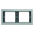 HAGER - RAMKA PODWÓJNA POZIOMA ALUMINIUM K.5 - 13637003