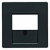 HAGER - ELEMENT CENTRALNY DO GNIAZDA GŁOŚNIKOWEGO ANTRACYT AKSAMIT Q.1/Q.3 - 6810336086