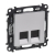 LEGRAND - GNIAZDO KOMPUTEROWE PODWÓJNE 2XRJ45 KAT. 5E UTP ALUMINIUM VALENA LIFE - 753341