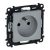 LEGRAND - GNIAZDO POJEDYNCZE Z UZIEMIENIEM 2P+Z ZACISKI AUTOMATYCZNE 16A 250V IP20 ALUMINIUM VALENA LIFE - 753381