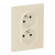 LEGRAND - GNIAZDO PODWÓJNE 2X2P+Z Z PRZESŁONAMI KREMOWE VALENA LIFE - 753286