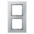 HAGER - RAMKA PODWÓJNA SZKLANA ALUMINIOWY  B.7 - 10126414