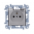 KONTAKT SIMON - Gniazdo wtyczkowe z uziemieniem do wersji IP44 z uszczelką z przesłonami torów prąd. - klapka transparetna (moduł) 16A, 250V~, zac. śrub.; biały - CGZ1BZ.01/11A
