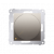 KONTAKT SIMON - Ściemniacz obrotowy do LED ściemnialnych 230 V (moduł) 2–250 W; złoty mat. Maksymalna ilość zródeł LED - 10 szt. - DS9L.01/44