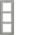 HAGER - RAMKA POTRÓJNA PIONOWA, STAL SZLACHETNA Q.7 . - 10136083
