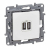 LEGRAND - GNIAZDO PODWÓJNE USB 2400 MA BIAŁY NILOE - 764594