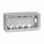 KONTAKT SIMON - Puszka natynkowa 3-krotna; aluminium - 8200770-093