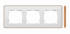 KONTAKT SIMON - Ramka 3-krotna, Detail SELECT-drewno, BIAŁA / podstawa Drewno - 8201630-270