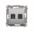 KONTAKT SIMON - GNIAZDO HDMI + KOMPUTEROWE RJ45 KAT. 6 SREBRNY MAT SIMON 54 - DGHRJ45.01/43