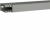 HAGER - KANAŁ GRZEBIENIOWY 80x40 szary wys=80mm szer=40mm pcv (szt=2mb /opak=20m) - BA7A80040