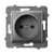 OSPEL - GNIAZDO POJEDYNCZE SZARY MAT ARIA. - GP-1U/m/70