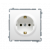 KONTAKT SIMON - Gniazdo wtyczkowe z uziemieniem Schuko (moduł) 16A, 250V~, zaciski śrubowe; biały - BMGSZ1.01/11