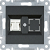 HAGER - GNIAZDO KOMPUTEROWE POJEDYNCZE RJ45 KAT. 5E UTP CZARNY LUMINA INTENSE - WL2113