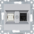 HAGER - lumina Gniazdo RJ11/12 + RJ45, srebrny - WL2212