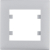 HAGER - RAMKA POJEDYNCZA SREBRNY LUMINA INTENSE - WL5512