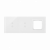 KONTAKT SIMON - Panel dotykowy S54 Touch, 3 moduły, 2 pola dotykowe pionowe + 2 pola dotykowe pionowe + 1 otwór na osprzęt S54, biała perła - DSTR3330/70